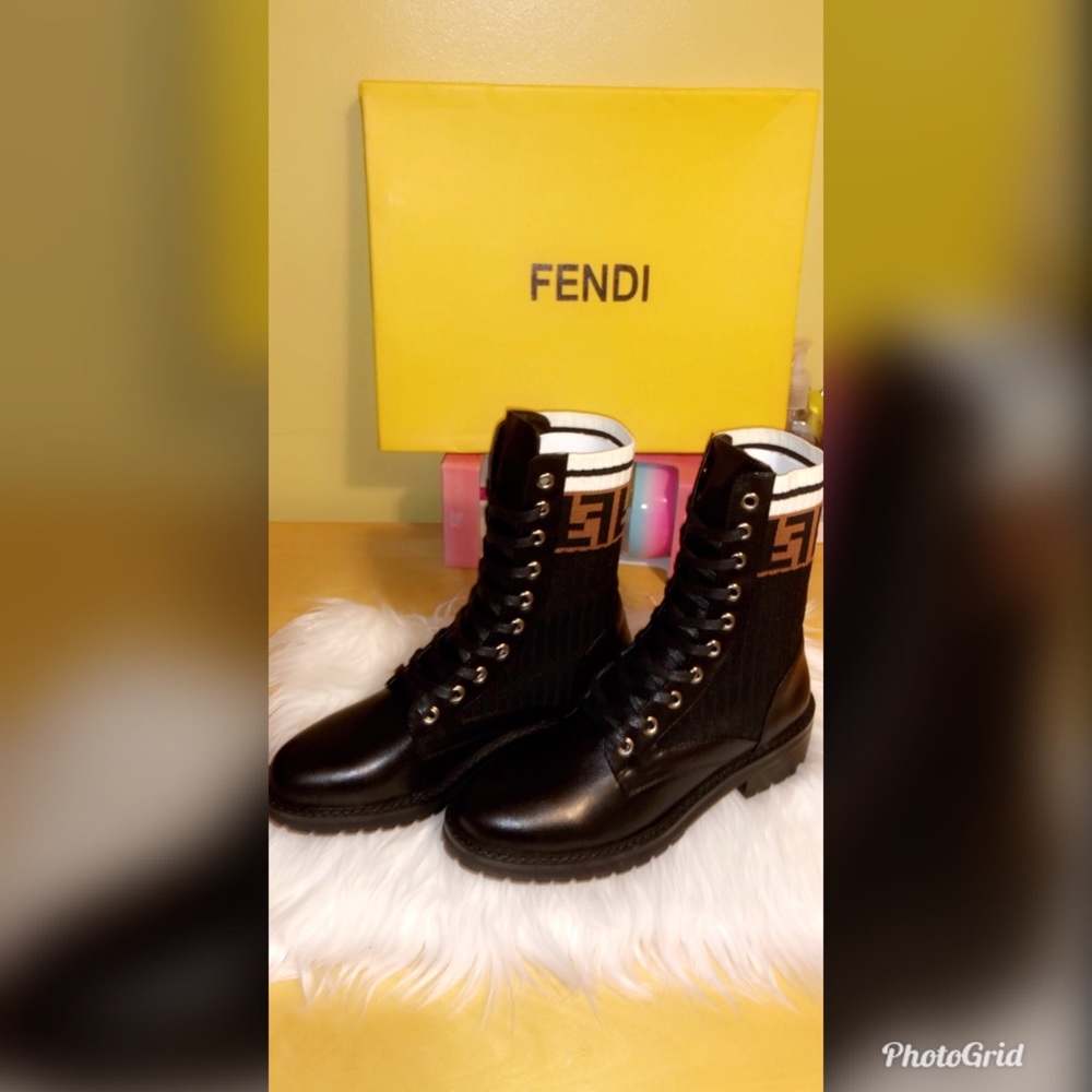 Brand new Fendi shoes original box and dustbag